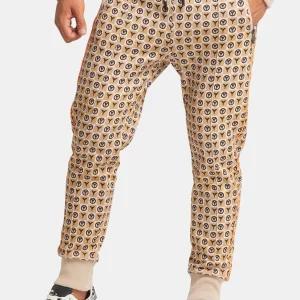 Carlo Colucci joggingbroek met monogram, Beige