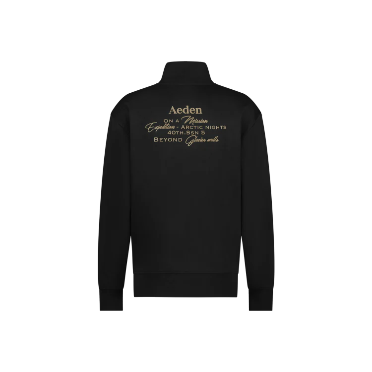 AEDEN ERDO ZIPPER ZACHTE VOERING OVERSIZED ZWART - Afbeelding 3