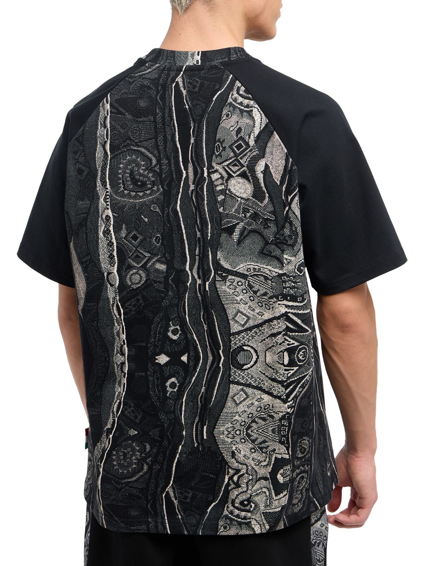 CARLO COLUCCI RETRO-VIBES T-SHIRT ZWART - Afbeelding 4