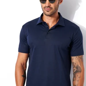 Desoto polo korte mouw Donkerblauw