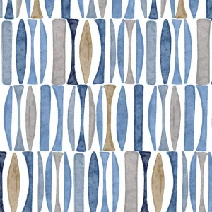 Desoto overhemd korte mouwen met all-over print Blauw