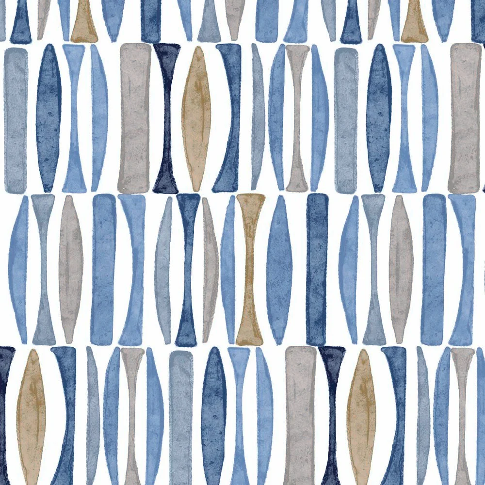 Desoto overhemd korte mouwen met all-over print Blauw - Afbeelding 2