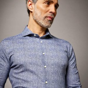 Desoto overhemd Luxury line met motief Blauw