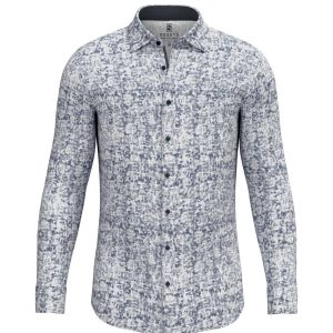 Desoto Overhemd met Patronen Grijs