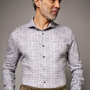 Desoto overhemd Luxury line met motief, Grijs