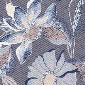 Desoto overhemd bloemenprint Blauw