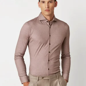 Desoto Luxury overhemd Bruin