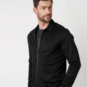 Desoto luxury Two Ply Vest met rits Zwart