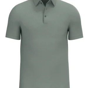 Desoto polo met korte mouwen mandala print olijfgroen Maat-XL.