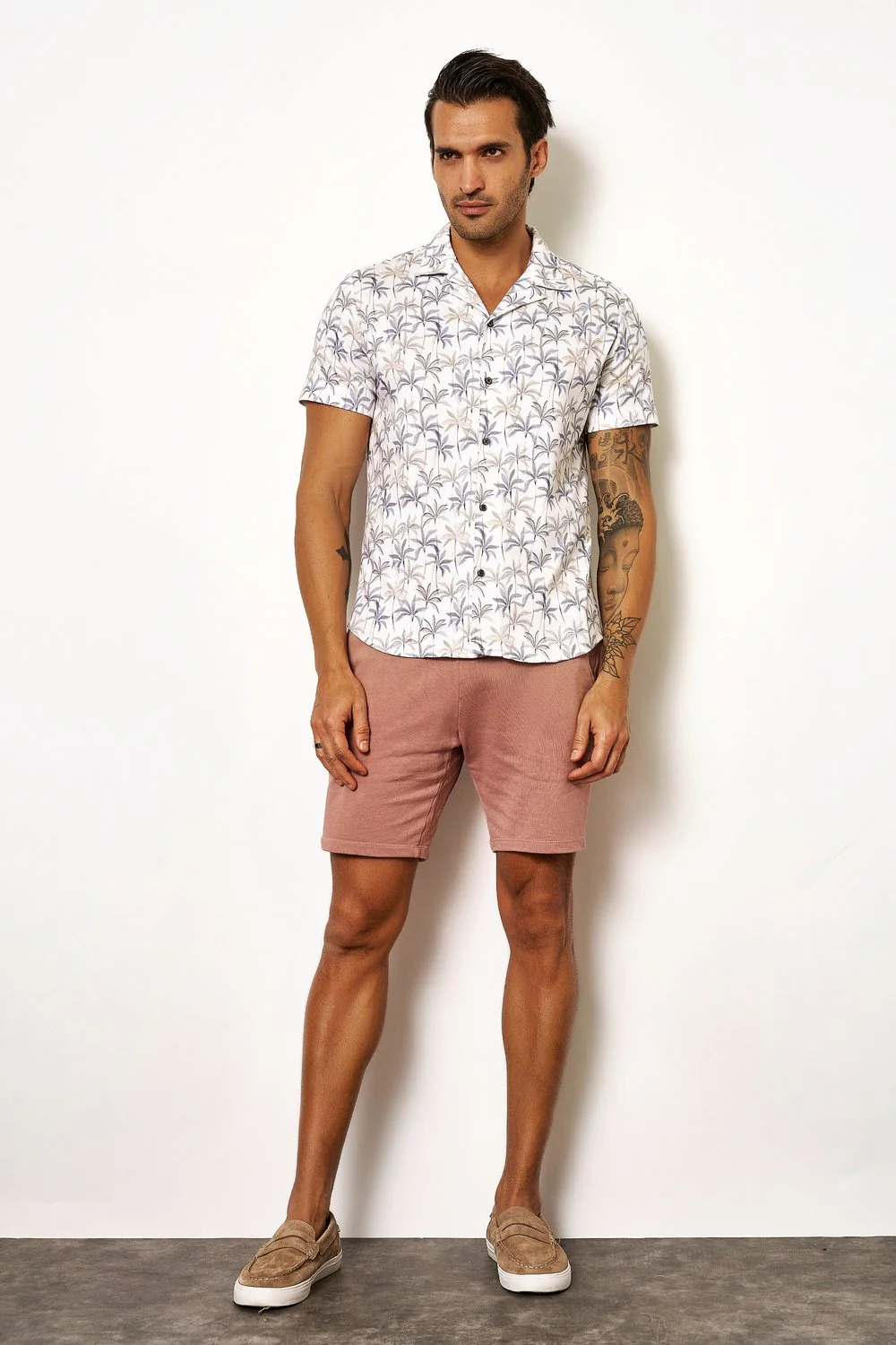 Desoto overhemd met palmprint Wit - Afbeelding 4