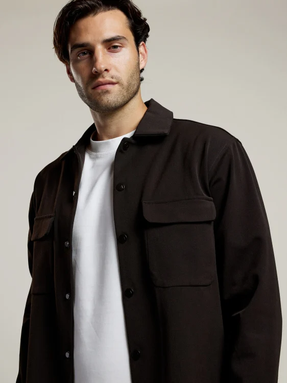 AEDEN ALBANO OVERSHIRT BRUIN - Afbeelding 4