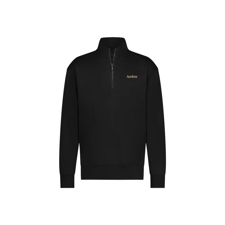 AEDEN ERDO ZIPPER ZACHTE VOERING OVERSIZED ZWART - Afbeelding 2