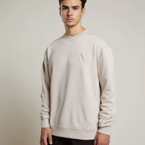 AEDEN ROMEO GEWATTEERD SWEATER BEIGE