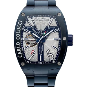 Carlo Colucci ROESTVRIJSTALEN HORLOGE MET VOUWSLUITING