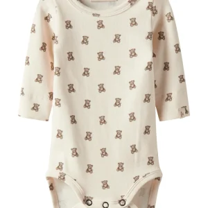 Lil' Atelier - Baby Romper ELO LS Slim Body | Turtledove Teddybear