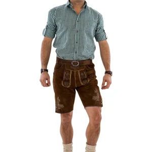 Lederhose Bruin met Riem