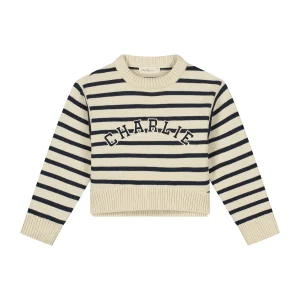 Charlie Petite - Joan Sweater Stripes Blue White