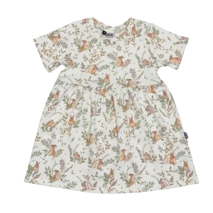 Jurk Rib Botanical Bunny