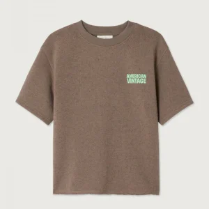 American Vintage - Kids t-shirt Evona OVERDYED BROWN