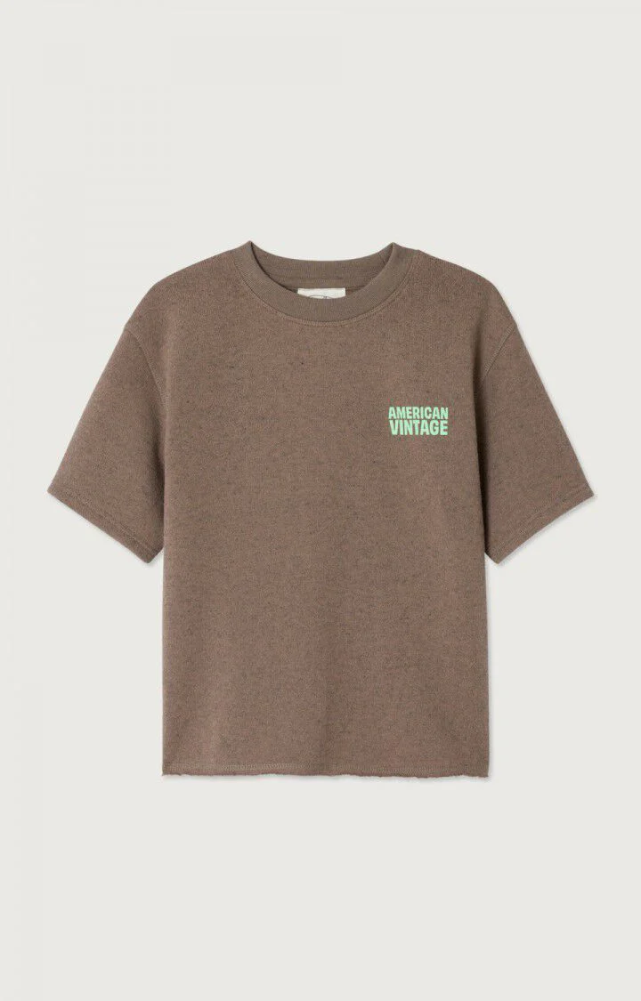 American Vintage - Kids t-shirt Evona OVERDYED BROWN