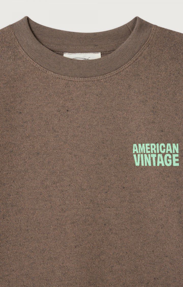 American Vintage - Kids t-shirt Evona OVERDYED BROWN - Afbeelding 3