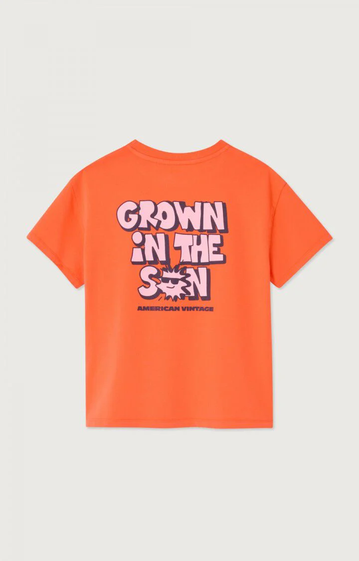 American Vintage - Kids t-shirt Fizvalley MANDARINE VINTAGE - Afbeelding 3