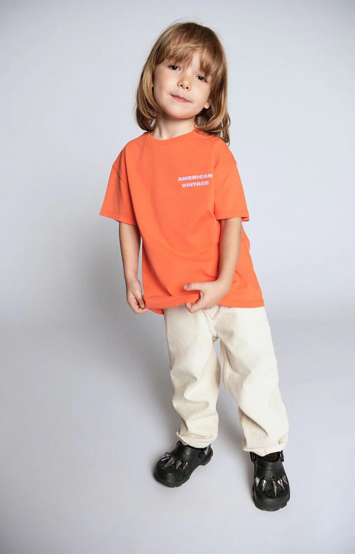 American Vintage - Kids t-shirt Fizvalley MANDARINE VINTAGE - Afbeelding 7