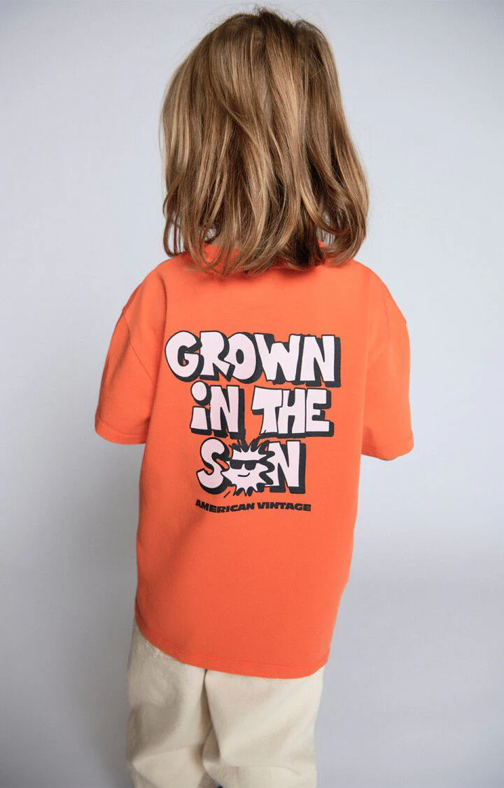 American Vintage - Kids t-shirt Fizvalley MANDARINE VINTAGE - Afbeelding 6