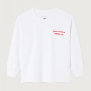 American Vintage - Fizvalley Longsleeve Blanc White