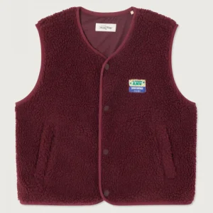 American Vintage - Hoktown Gilet Melange Burgundy