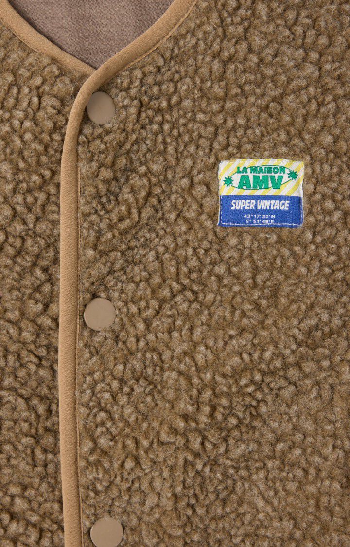 American Vintage - Hoktown Gilet Melange Nutmeg - Afbeelding 3