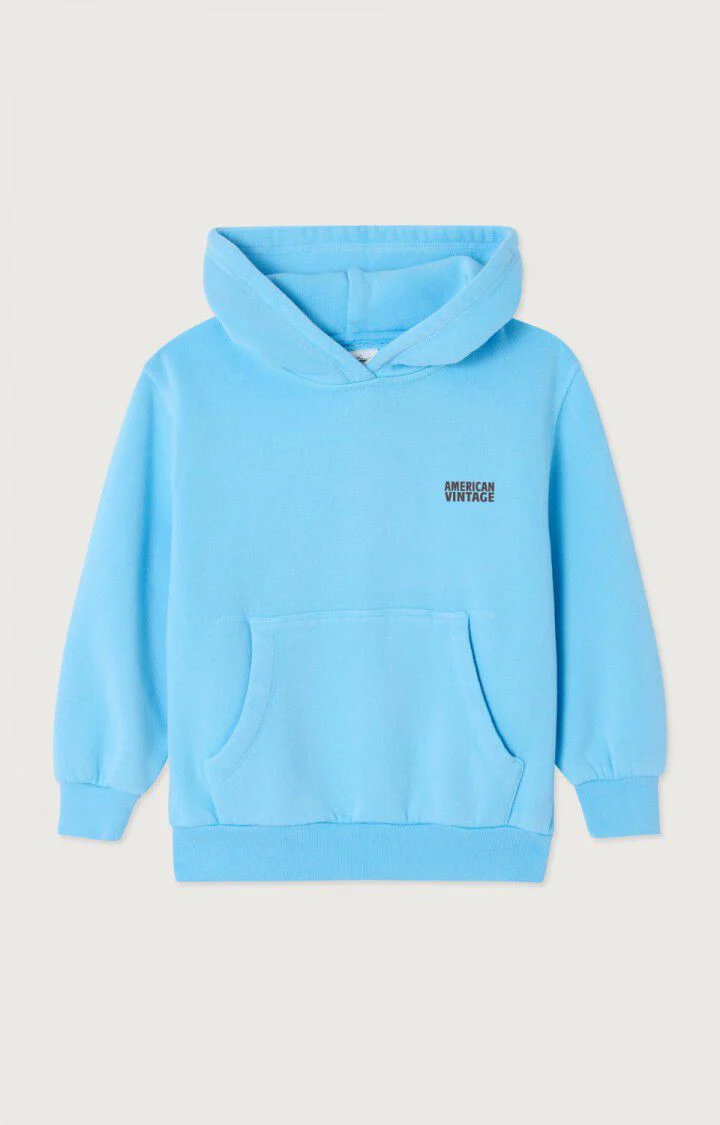 American Vintage - Izubird Hoodie Sweatshirt Vintage Light Blue - Afbeelding 2
