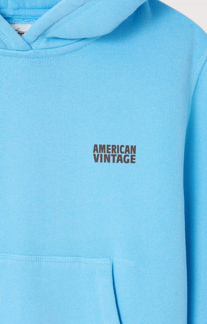 American Vintage - Izubird Hoodie Sweatshirt Vintage Light Blue - Afbeelding 3