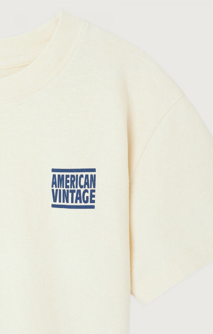 American Vintage - Ykobow Kinder T-shirt Ecru - Afbeelding 4