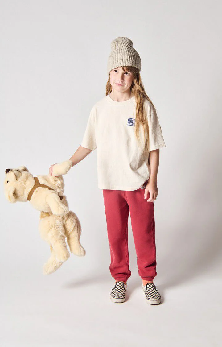 American Vintage - Ykobow Kinder T-shirt Ecru - Afbeelding 7