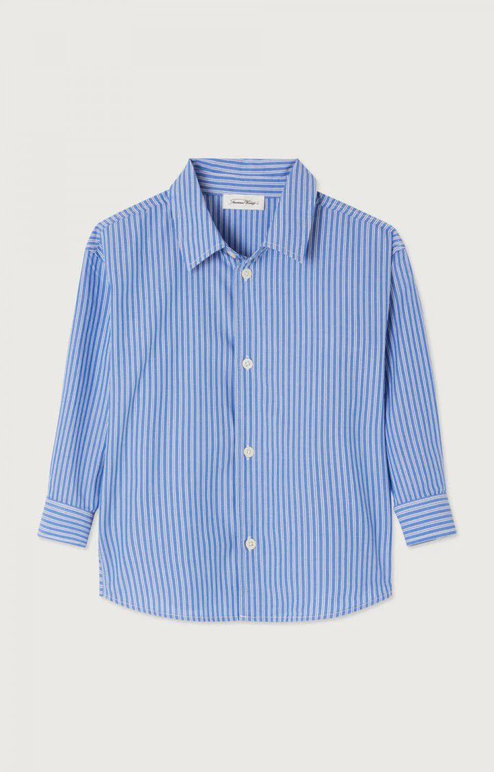 American Vintage - Shirt Zatybay Aqua Stripes - Afbeelding 2