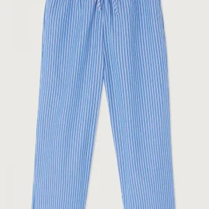 American Vintage - Trousers Zatybay Aqua Stripes
