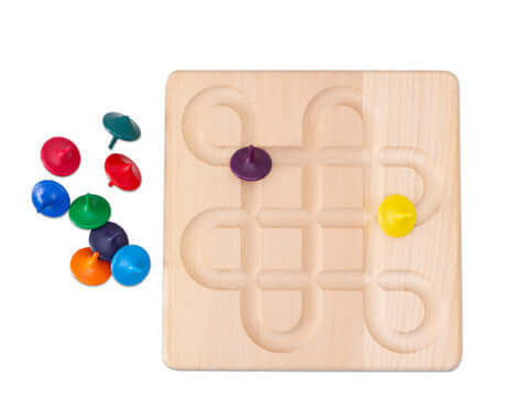 Rotondebord met 10 hout rotondes - Afbeelding 4