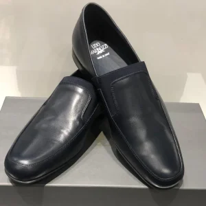 Lido Marinozzi Calf Blu Scuro schoenen, Donker Blauw