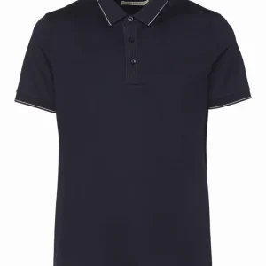 Lorenzoni Polo Blauw Extra Fine Cotton.