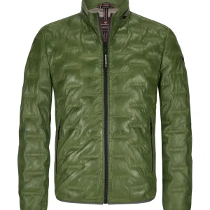 Milestone lederen jas Aversa Groen.