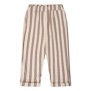 Navy Natural – Mex Pants Burgundy Stripe