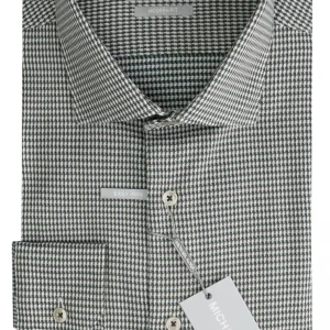 Michael Kors overhemd met patroon Olijf Groen