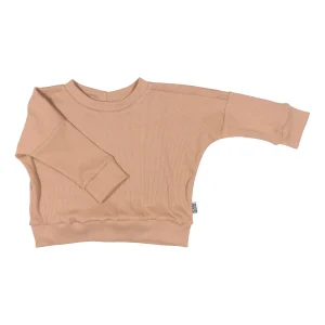 Oversized Sweater Rib Camel