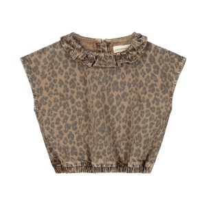 Charlie Petite -  Paige Top Tiger Print