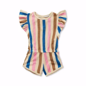 Sproet & Sprout - Ruffle Jumpsuit Stripes Print | Sesame