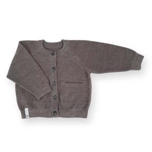 Merino Cardigan Gosi Bunny Brown