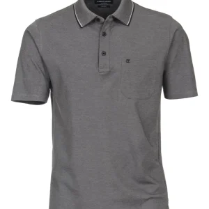 Casa Moda poloshirt Antraciet kleur