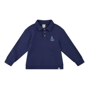 Navy Natural – Scott Polo Sweater Blue Boat