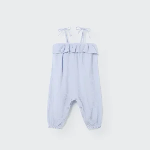 Cozmo - soft gauze flounce baby jumpsuit